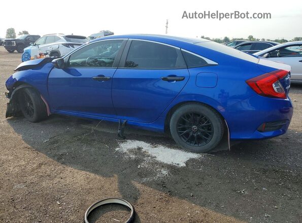 2HGFC2F56JH008277 2018 HONDA CIVIC Blue Tył lewy