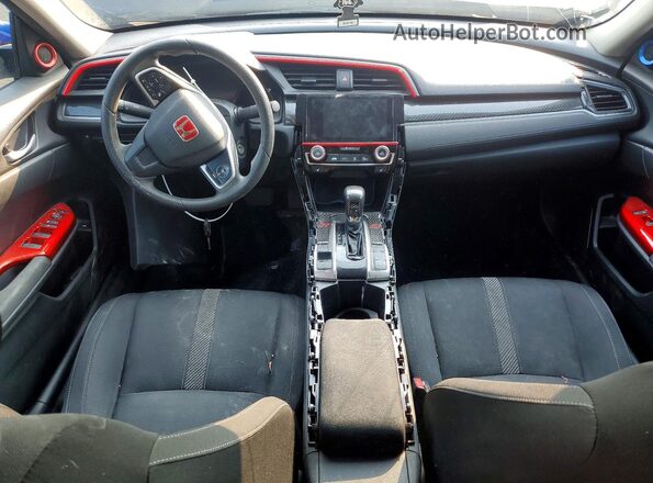 2HGFC2F56JH008277 2018 HONDA CIVIC Blue Widok deski rozdzielczej