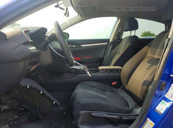 2HGFC2F56JH008277 2018 HONDA CIVIC Blue Widok wnętrza z przodu