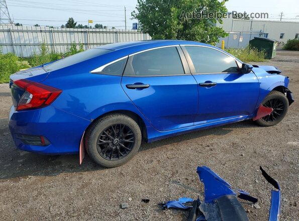 2HGFC2F56JH008277 2018 HONDA CIVIC Blue Tył prawy