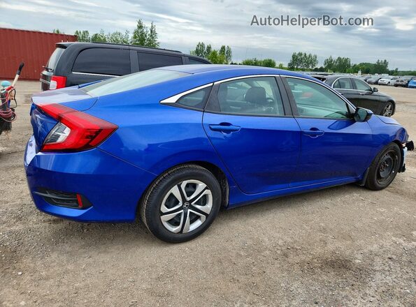 2HGFC2F56JH030361 2018 HONDA CIVIC Синий Задняя правая четверть