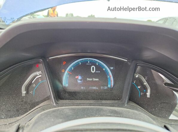 2HGFC2F56JH030361 2018 HONDA CIVIC Синий Вид щитка приборов