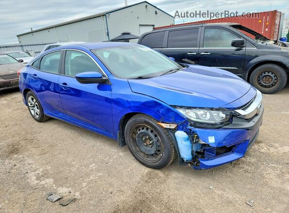 2HGFC2F56JH030361 2018 HONDA CIVIC Синий Передняя правая четверть