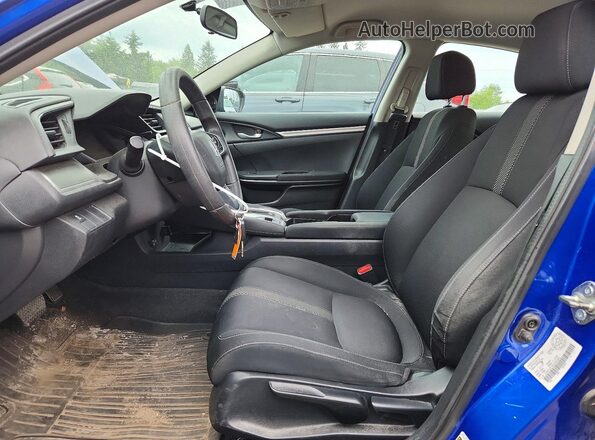 2HGFC2F56JH030361 2018 HONDA CIVIC Синий Вид салона спереди