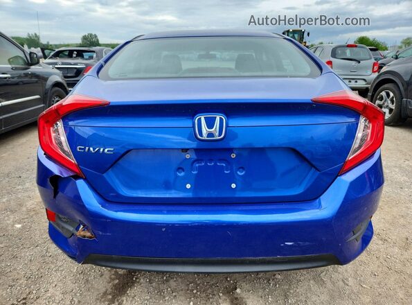 2HGFC2F56JH030361 2018 HONDA CIVIC Синий Вид сзади