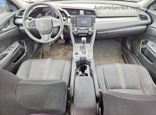 2HGFC2F56JH030361 2018 HONDA CIVIC Синий Вид панели приборов