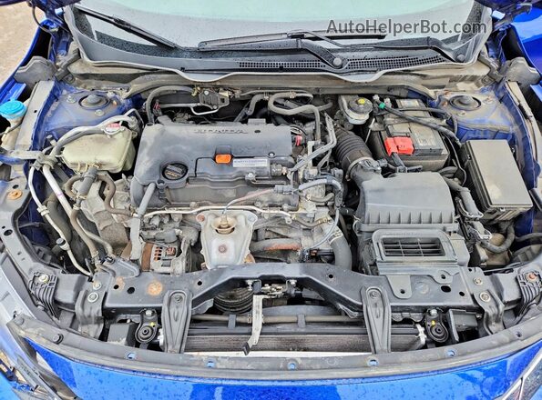 2HGFC2F56JH030361 2018 HONDA CIVIC Синий Вид задней части салона