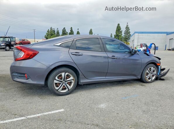2HGFC2F56JH504034 2018 HONDA CIVIC Gray Հետևի աջ