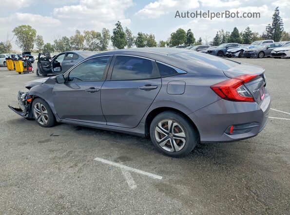 2HGFC2F56JH504034 2018 HONDA CIVIC Gray Հետևի ձախ