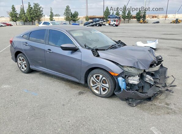 2HGFC2F56JH504034 2018 HONDA CIVIC Gray Առջևի աջ