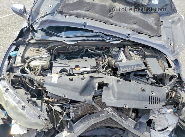 2HGFC2F56JH504034 2018 HONDA CIVIC Gray Սալոնի հետևի տեսք