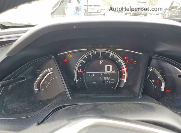 2HGFC2F56JH504034 2018 HONDA CIVIC Gray Սարքավորումների վահանակի տեսք