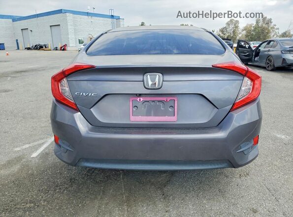 2HGFC2F56JH504034 2018 HONDA CIVIC Gray Հետևի տեսք