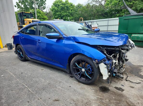 2HGFC2F56JH523635 2018 HONDA CIVIC Blue წინა მარჯვენა