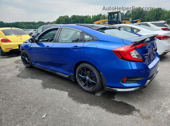 2HGFC2F56JH523635 2018 HONDA CIVIC Blue უკანა მარცხენა
