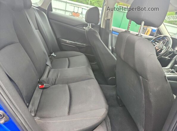 2HGFC2F56JH523635 2018 HONDA CIVIC Blue უკანა სავარძლების ხედი
