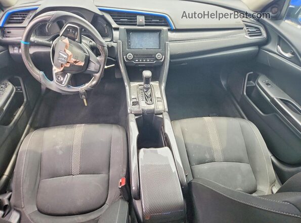 2HGFC2F56JH523635 2018 HONDA CIVIC Blue წინა პანელის ხედი