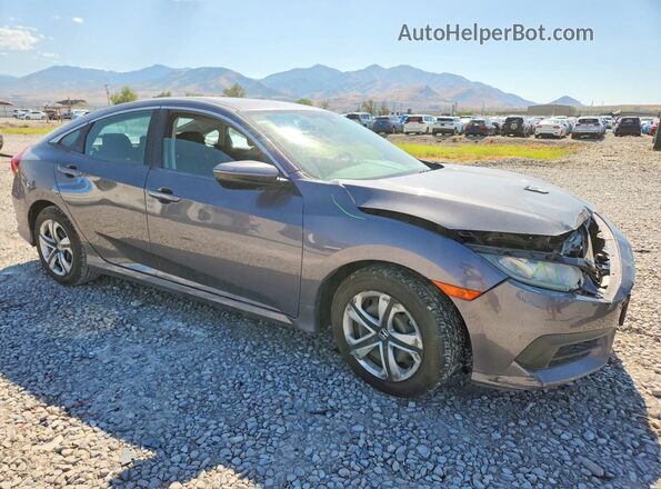 2HGFC2F56JH560510 2018 HONDA CIVIC Gray Передня права чверть