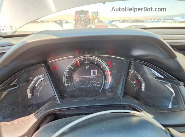 2HGFC2F56JH560510 2018 HONDA CIVIC Gray Вид щитка приладів
