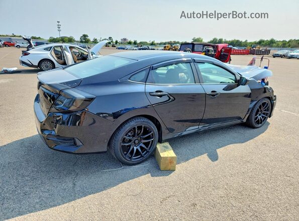 2HGFC2F56JH574598 2018 HONDA CIVIC Black Задня права чверть