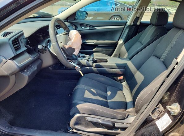 2HGFC2F56JH574598 2018 HONDA CIVIC Black Вид салону спереду