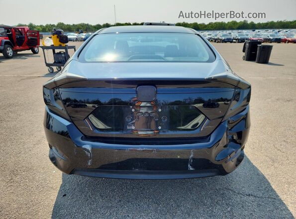 2HGFC2F56JH574598 2018 HONDA CIVIC Black Вид ззаду