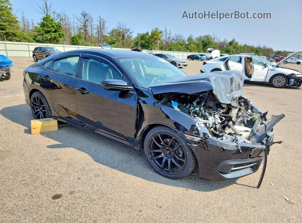 2HGFC2F56JH574598 2018 HONDA CIVIC Black Передня права чверть