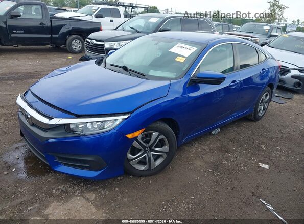 2HGFC2F56JH604103 2018 HONDA CIVIC Синий Передняя левая четверть