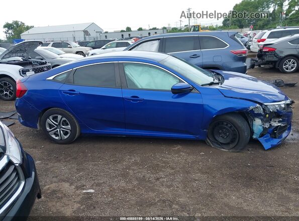 2HGFC2F56JH604103 2018 HONDA CIVIC Синий Вид задней части салона