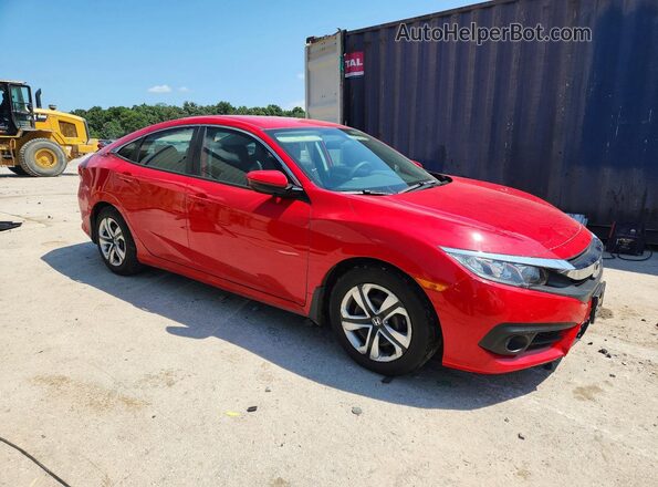 2HGFC2F56JH609947 2018 HONDA CIVIC Red წინა მარჯვენა