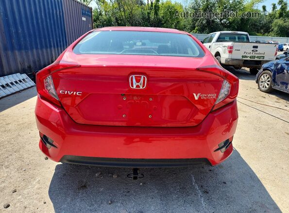 2HGFC2F56JH609947 2018 HONDA CIVIC Red უკანა ხედი