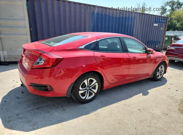 2HGFC2F56JH609947 2018 HONDA CIVIC Red უკანა მარჯვენა