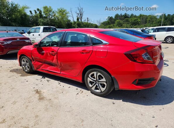 2HGFC2F56JH609947 2018 HONDA CIVIC Red უკანა მარცხენა