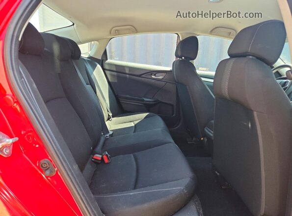 2HGFC2F56JH609947 2018 HONDA CIVIC Red უკანა სავარძლების ხედი