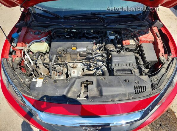 2HGFC2F56JH609947 2018 HONDA CIVIC Red უკანა სალონის ხედი
