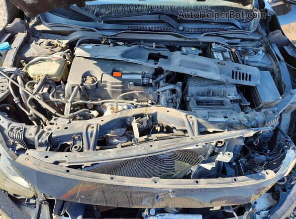 2HGFC2F57GH515326 2016 HONDA CIVIC Black Вид задньої частини салону
