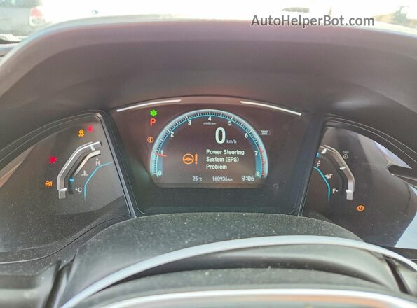 2HGFC2F57HH004863 2017 HONDA CIVIC White Սարքավորումների վահանակի տեսք