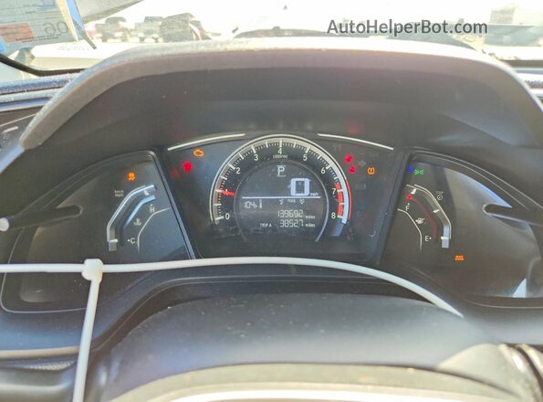 2HGFC2F57HH543838 2017 HONDA CIVIC Black Հետևի նստատեղերի տեսք