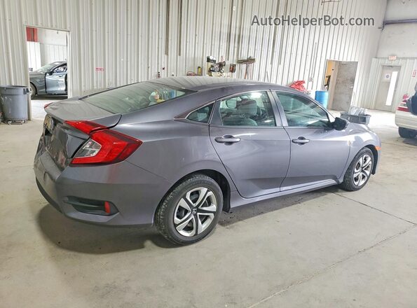 2HGFC2F57JH524809 2018 HONDA CIVIC Gray Հետևի աջ