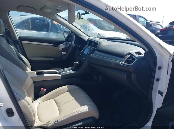 2HGFC2F57JH532926 2018 HONDA CIVIC White წინა სალონის ხედი