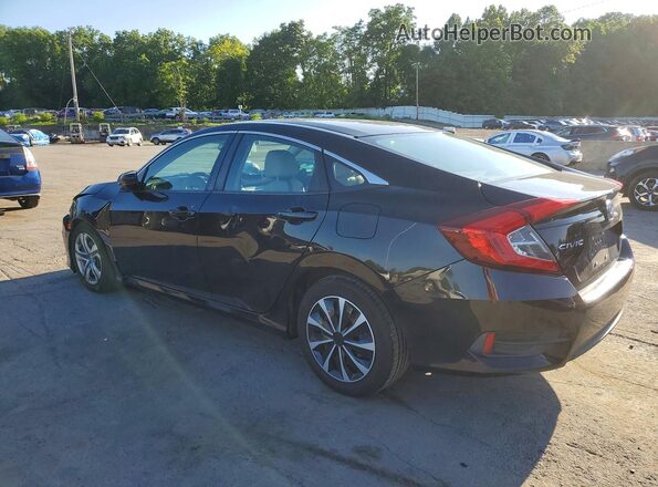 2HGFC2F57JH540928 2018 HONDA CIVIC Black Rear left
