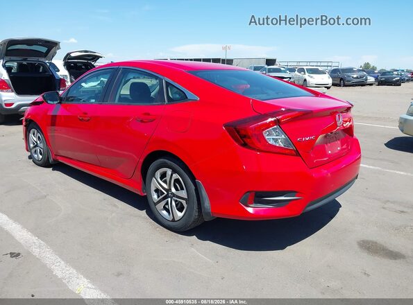 2HGFC2F57JH597680 2018 HONDA CIVIC Red უკანა მარცხენა