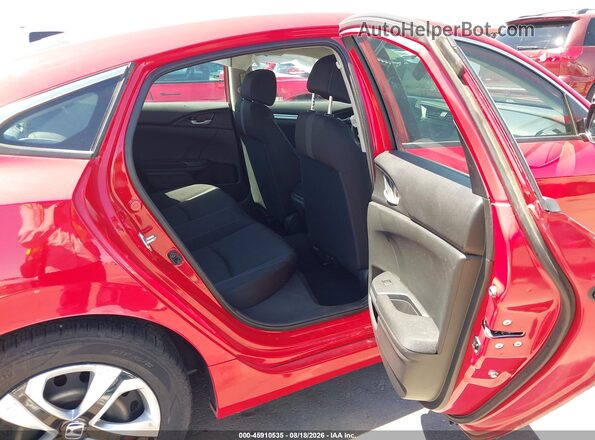 2HGFC2F57JH597680 2018 HONDA CIVIC Red VIN კოდის სტიკერის ხედი
