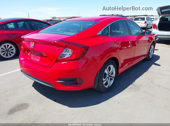 2HGFC2F57JH597680 2018 HONDA CIVIC Red უკანა მარჯვენა