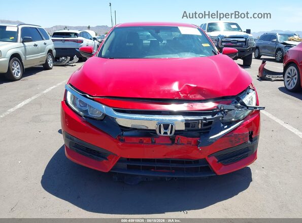 2HGFC2F57JH597680 2018 HONDA CIVIC Red ხელსაწყოთა პანელის ხედი