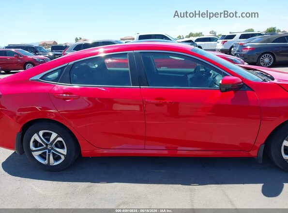 2HGFC2F57JH597680 2018 HONDA CIVIC Red უკანა სალონის ხედი