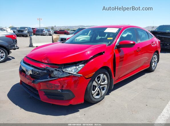 2HGFC2F57JH597680 2018 HONDA CIVIC Red წინა ხედი