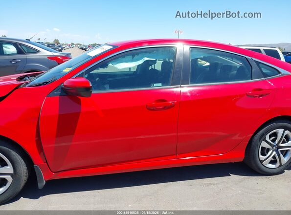 2HGFC2F57JH597680 2018 HONDA CIVIC Red სალონის 360-გრადუსიანი ხედი