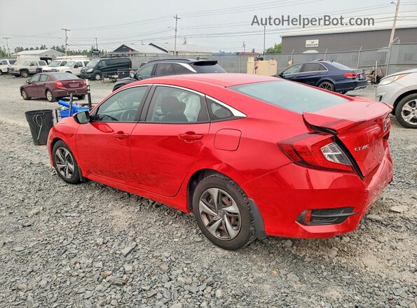 2HGFC2F57KH000108 2019 HONDA CIVIC Red Задня ліва чверть