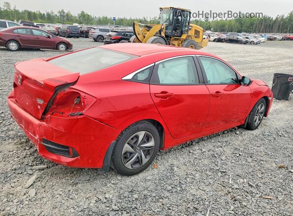 2HGFC2F57KH000108 2019 HONDA CIVIC Red Задня права чверть